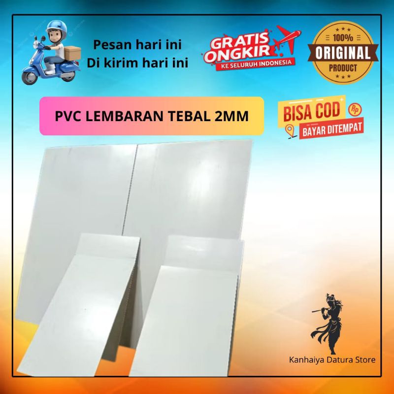 

Lembaran Pvc Peralon Tebal 2,35mm - ukuran 17cm x 50cm