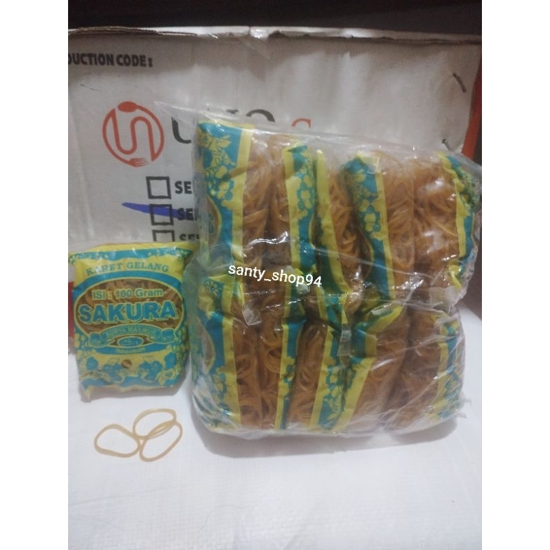 

karet sakura kuning isi 1000gram(10 pak kecil)