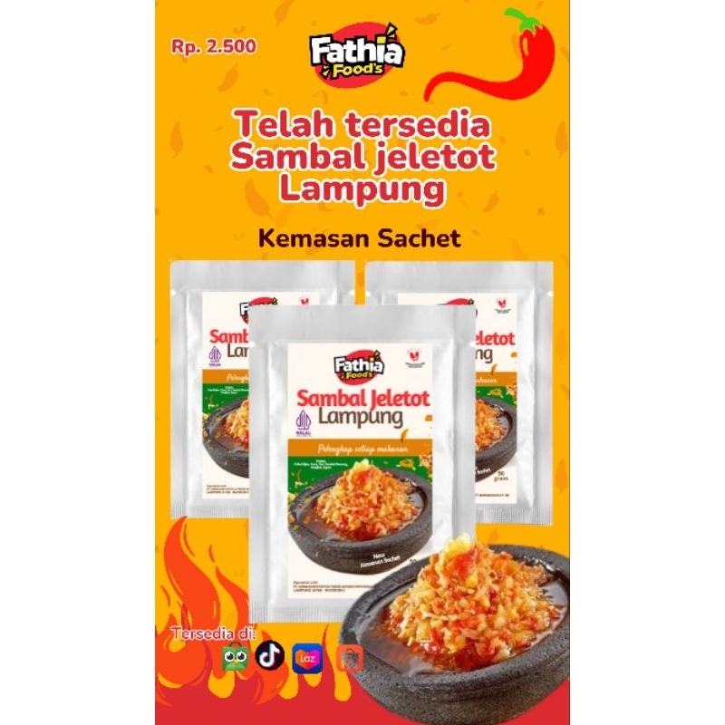 

Fathia Foods - Sambal Jeletot Lampung Kemasan Sachet