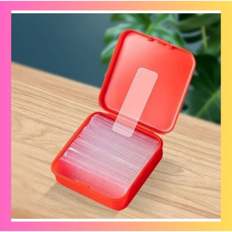 

DOUBLE TAPE TRANSPARAN 2 SISI ISI 60PCS / LAKBAN MINI BENING 60 PCS