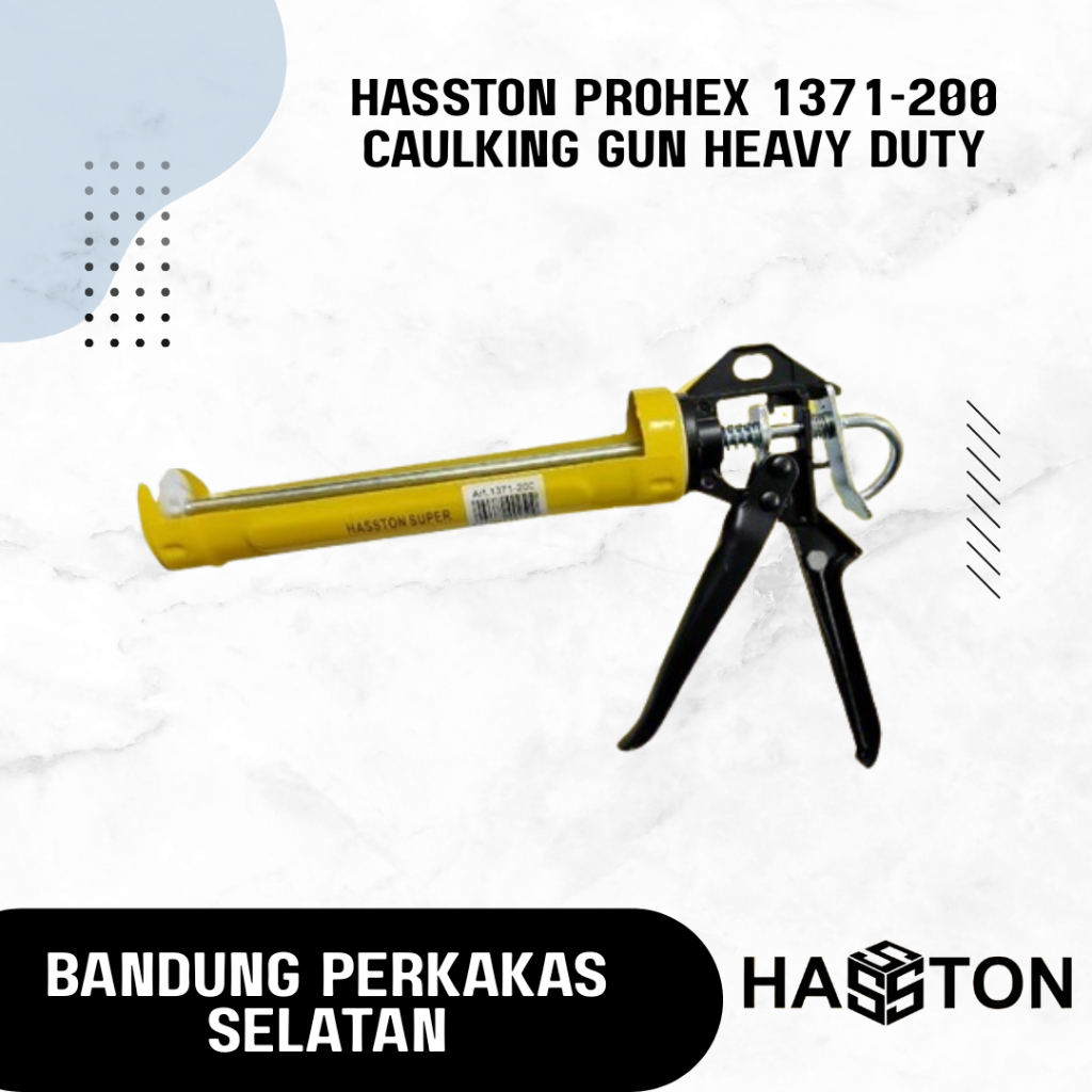 HASSTON PROHEX 1371-200 Caulking Gun Heavy Duty - Tembakan Lem Silikon