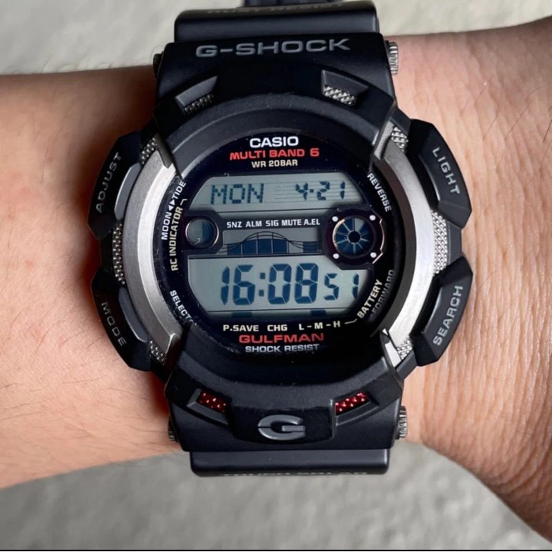casio gshock gw-9110-1jf jdm gw9110 gulfman solar multiband jam tangan original fullset ex pribadi