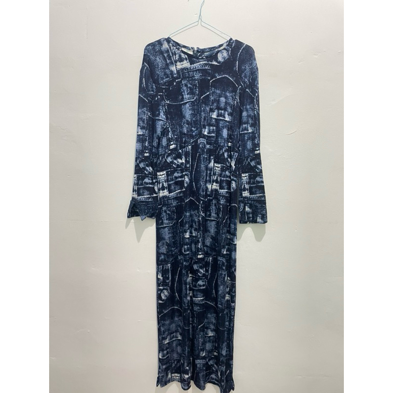 Preloved - Gamis Biru Navy