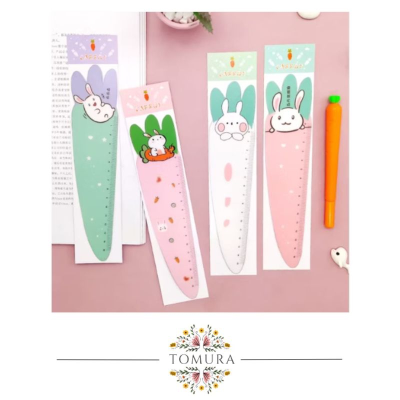 

Penggaris Lentur Karakter Carrot Rabbit Lucu Magnet Flexible Ruler Magnet Kelinci Animal