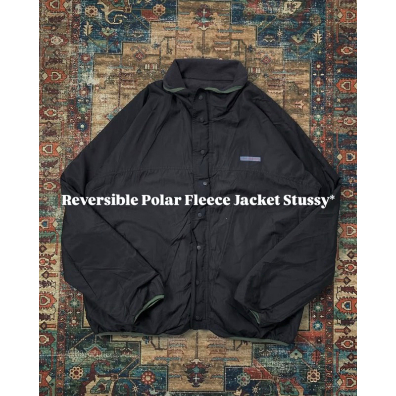Reversible Polar Fleece Jacket by ST*SSY | Jacket Outdoor | Mountain Jacket | Jacket Gunung stussy