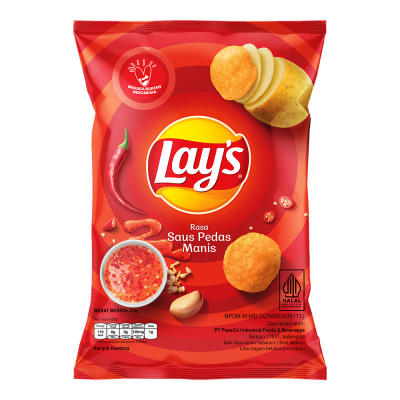 

Lay's Keripik Kentang Rasa Saus Pedas Manis 31 g