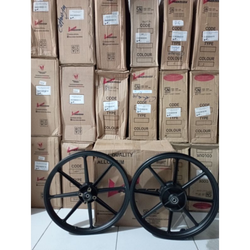 Velg Yamaha Jupiter z Vega F1ZR Black Vrossi Veleg Hitam Swan Original Vrossi