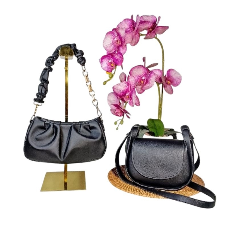 Paket Bundling 50 Ribu Dapat 2 Tas Selempang Wanita Terbaru kekinian Tampilan Mewah Bisa COD