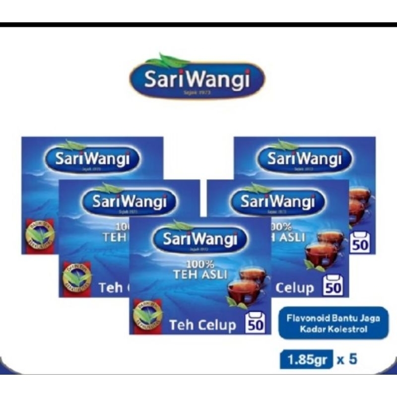 

TEH CELUP SARIWAANGI 1 renceng isi 6 saset X4 nikmati mantap