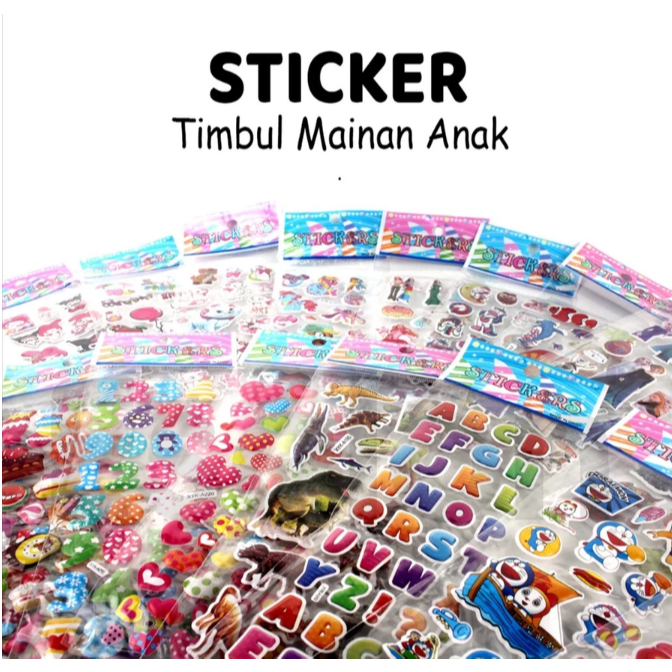 

Stiker Anak Timbul / Stiker Mainan Tempel /Stiker Karakter