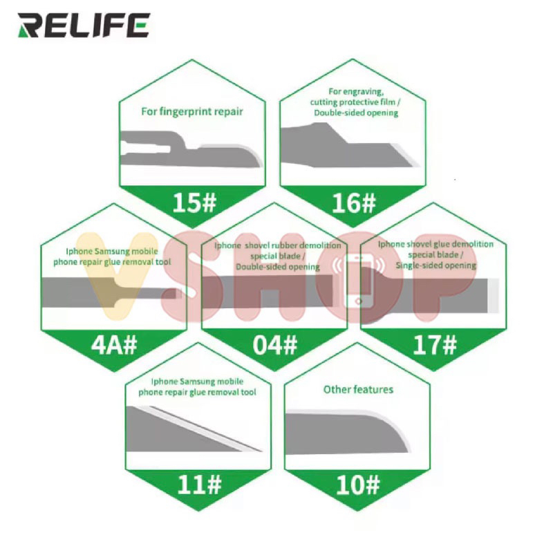 

RB PISAU IC SET - PRECISION KNIFE RELIFE RL-101B 8IN1