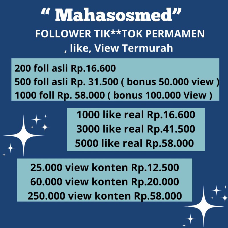 FOLLOWER TIK**TOK PERMANEN