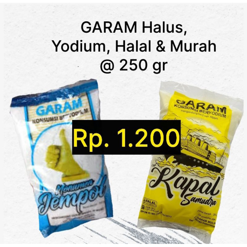 

Garam Konsumsi Halus 250 gr