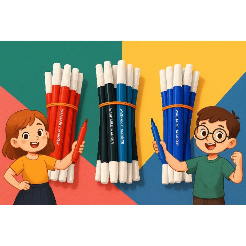 

Spidol Snowman 1 Pcs | Warna Hitam Biru Merah | Marker Permanen Kualitas Bagus