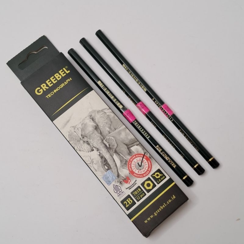 

pensil greebel technograph 2B (12pcs)