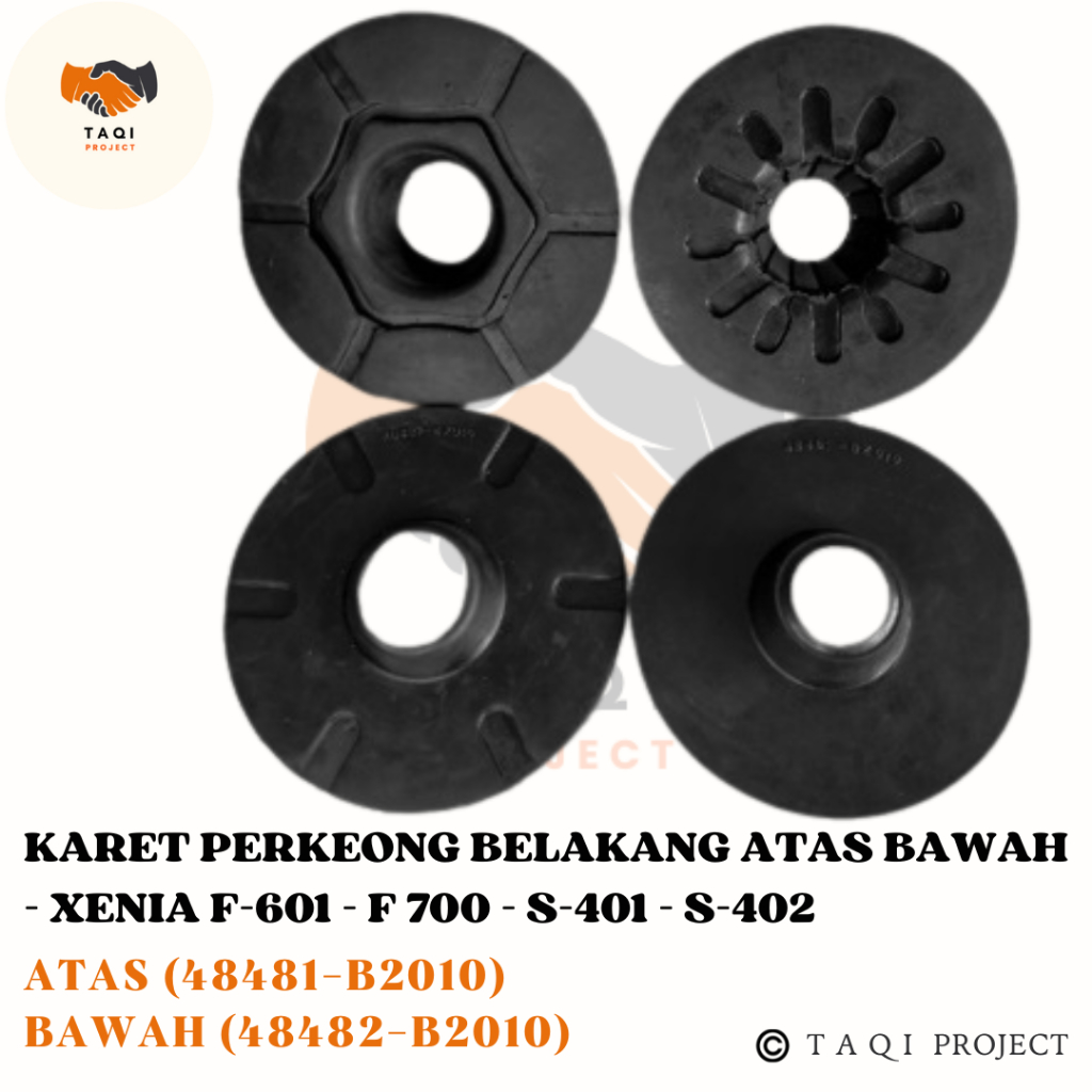 Karet Boot Tatakan Per Keong Belakang Bangkok Atas - Bawah Mobil Avanza - Xenia - Terios - Rush - Lu