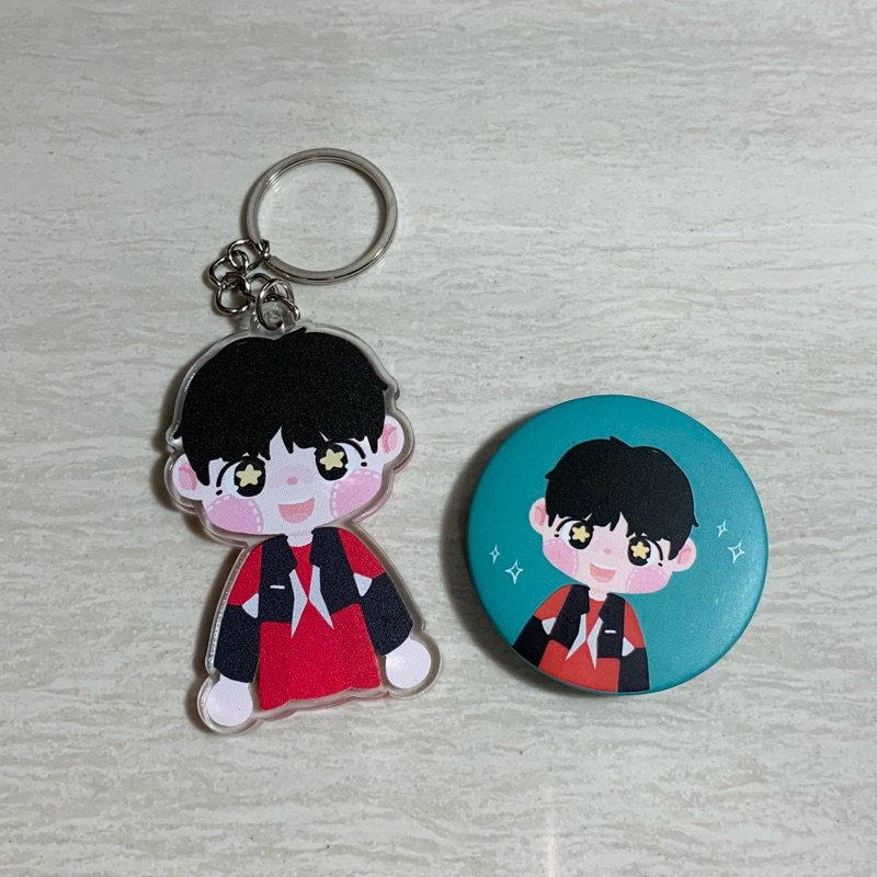 KEYCHAIN WEAK HERO AHN SUHO CHOI HYUNWOOK FREE PIN BADGE
