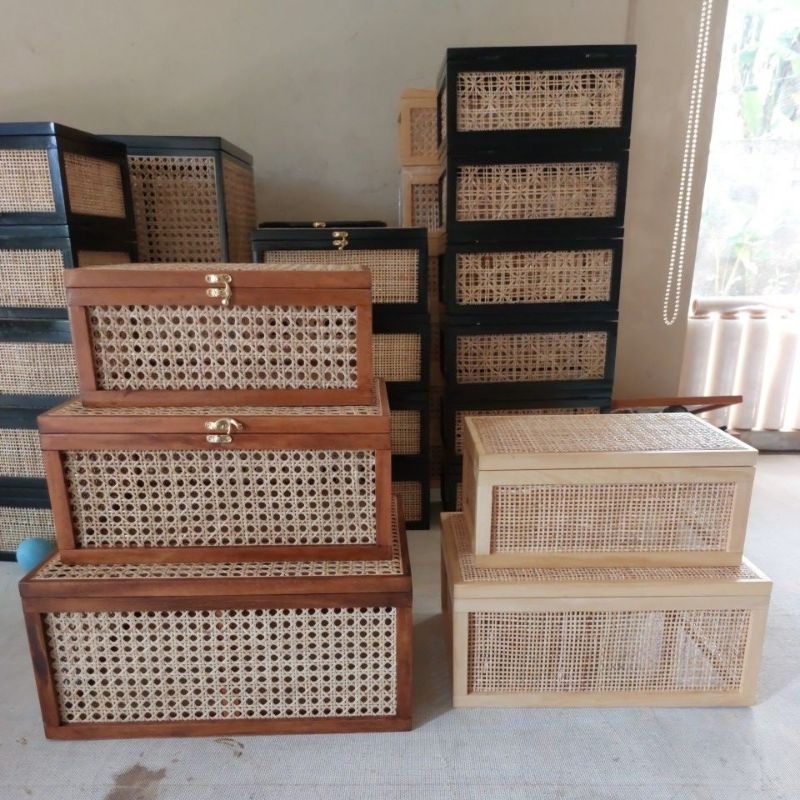 Box Rotan isi 3 dan isi 2 Webbing Open