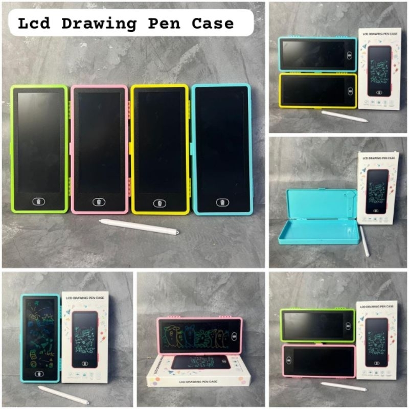 

LCD Drawing Pen Case tempat pensil ada LCD