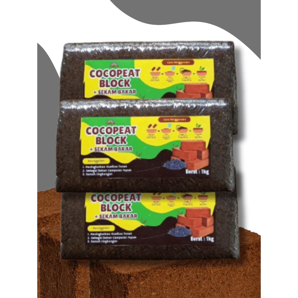BEST SELLER  Cocopeat Block, Cocopeat Block 5Kg, Cocopeat Block 1Kg