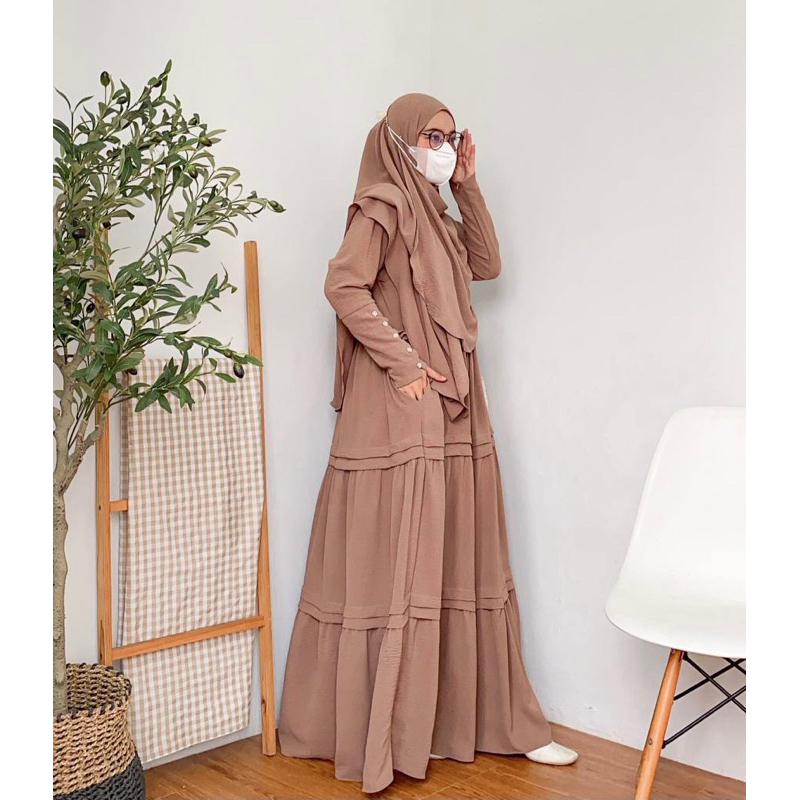 Fylova SOFYDAILY-HUMAIRA SET KHIMAR|GAMIS UMROH |GAMIS WANITA MUSLIMAH