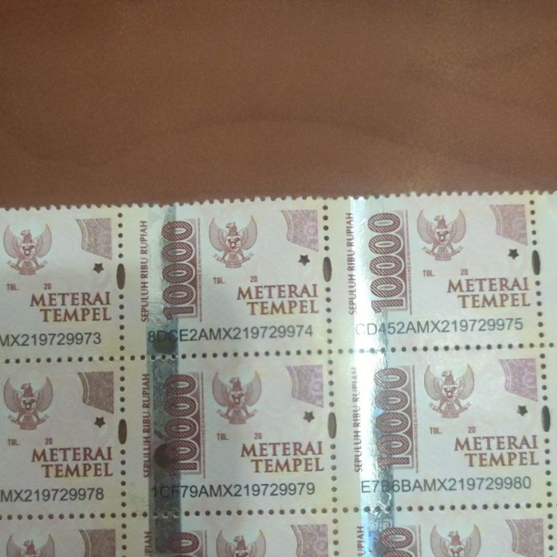 

Materai 10000 dijamin ASLI