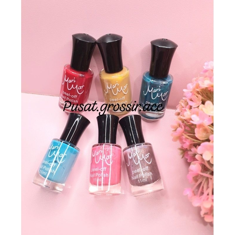 KUTEK MARIMAR PEEL OFF 12 COLOUR SHADES 1 BOX ISI 12 PCS