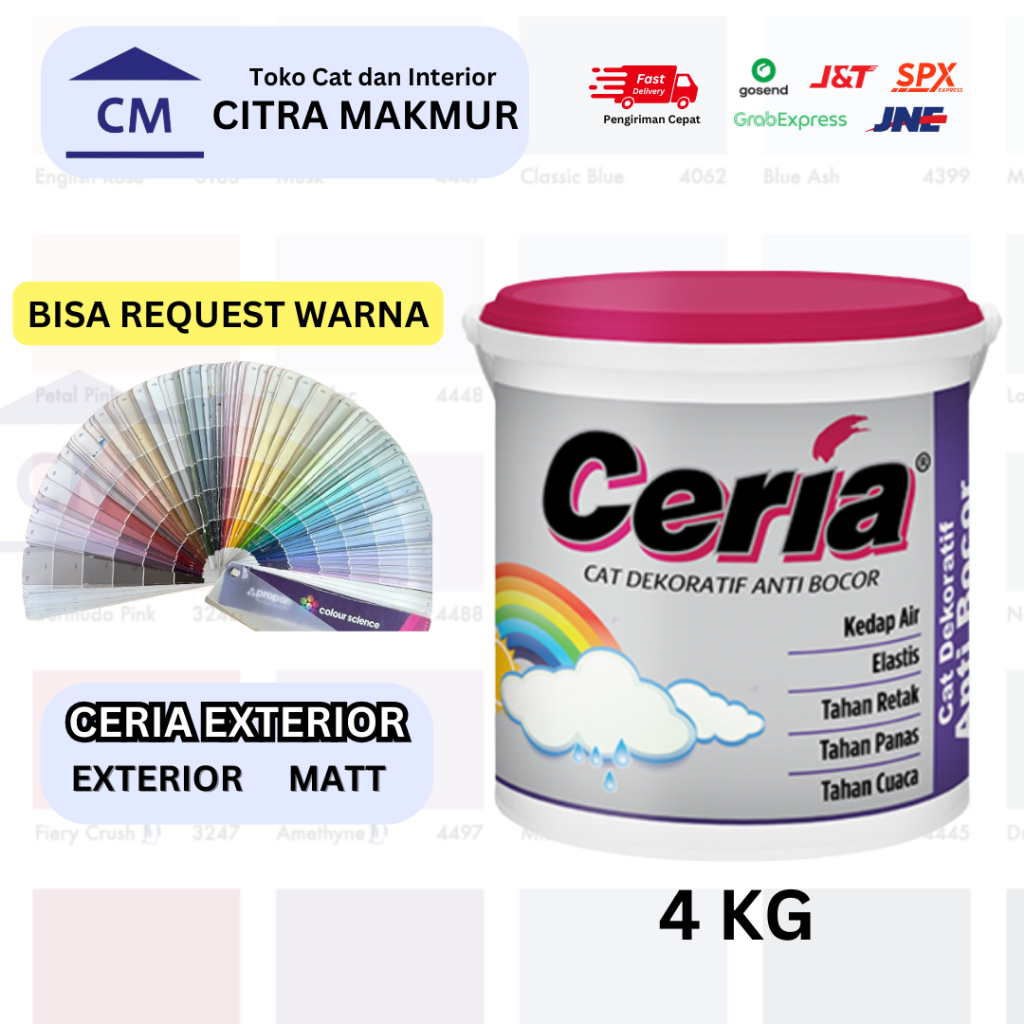 Propan CERIA ANTI BOCOR CR-6000 - 4 Kg (Bisa Request Warna & Custom Warna ) CAT WATERPROOF PROPAN
