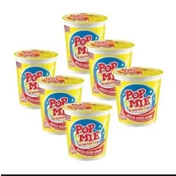 

Pop Mie Mi Instan Rasa Kari Ayam Jumbo 75 Gr x 6Pcs