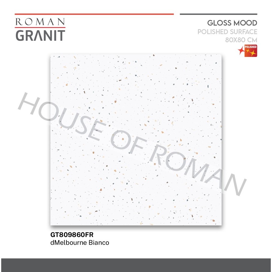 ROMAN GRANIT dMelbourne Bianco 80x80 GT809860FR ROMAN GRANIT