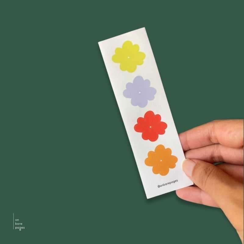 

On Bare Pages sticker sheet flower strip - stiker jurnaling