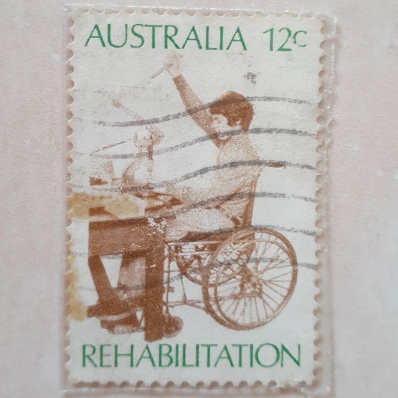 

Perangko Australia Rehabilitation of the Disabled (Worker in Wheelchair) Tahun 1972