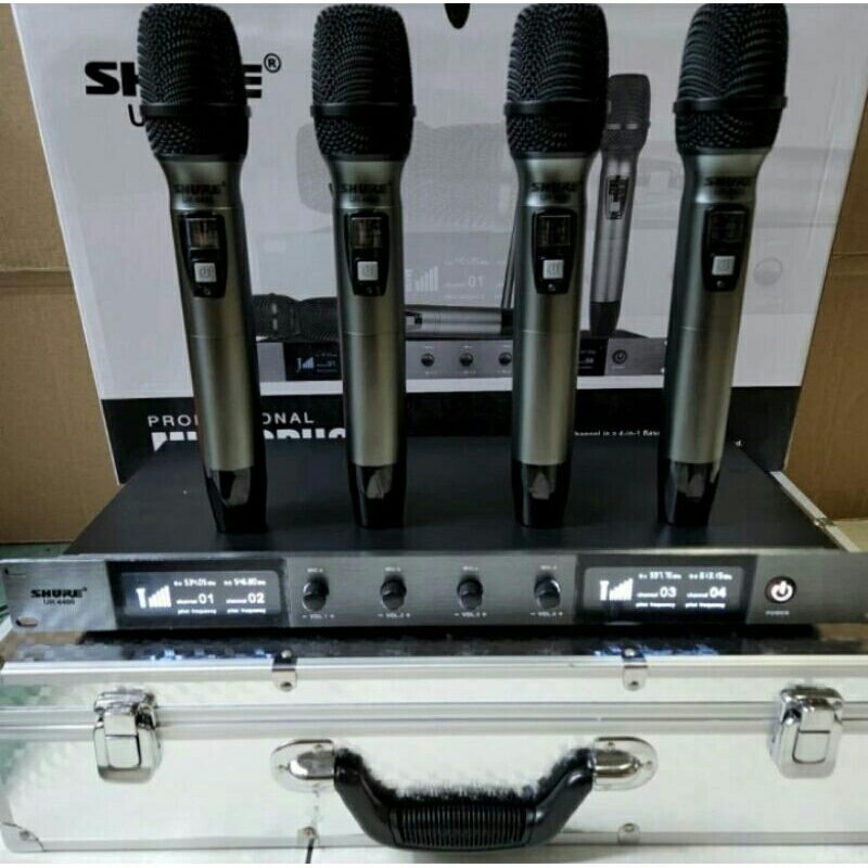 Mic Wireless Shure UR4400 UR 4400 Free Hardcase