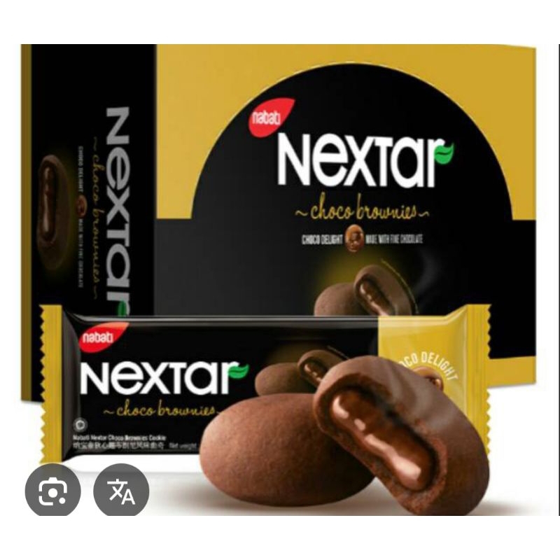 

Brownies nabati nextar dengan farian Chocolat dan nanas 1box isi 10