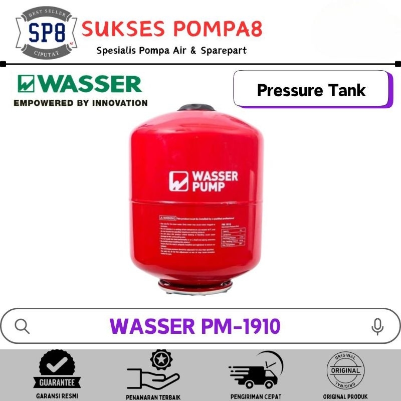 Tangki Wasser PM-1910 /Pressure Tank Wasser 19L