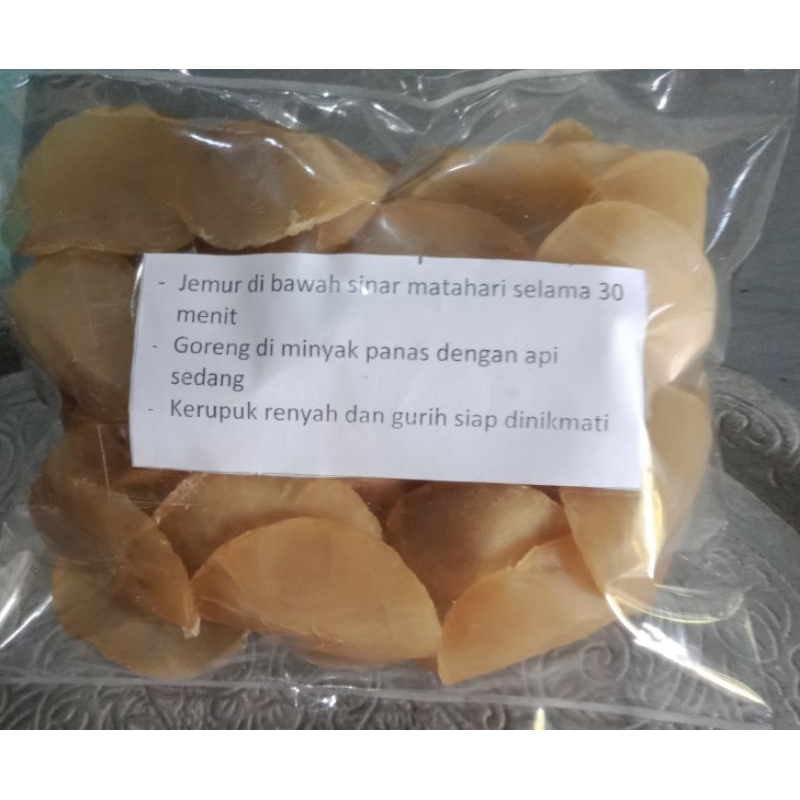 

Kerupuk Bawang Mentah, siap goreng
