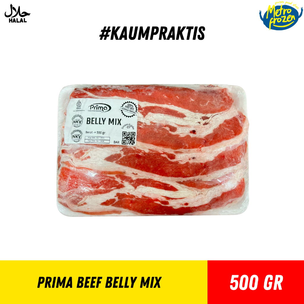 

PRIMA Belly Mix 500gr //daging bbq //daging bbq belly mix instan Banjarmasin