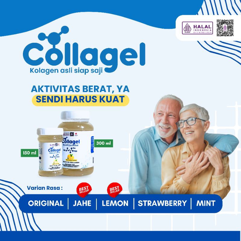 Collagel Kolagen Siap Minum/ Suplemen alami/ Kolagen dari Ikan/ Kolagen kecantikan dan kesehatan