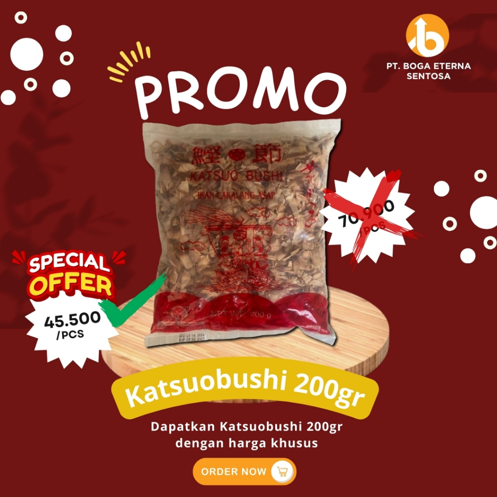 

KATSUOBUSHI 200g (Ikan Cakalang Asap) HALAL ( SPECIAL PRICE )