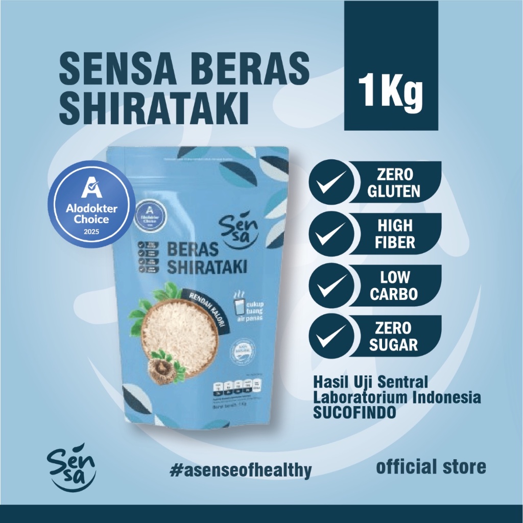 

Sensa Beras Shirataki 1 kg
