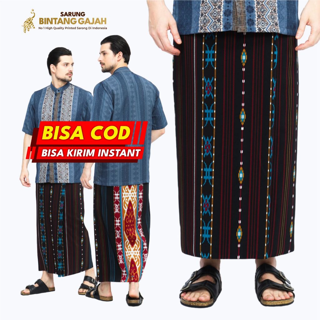 Sarung Bintang Gajah Onta Legenda WS 7778 SHILA Motif Ornamen Etnik Modern