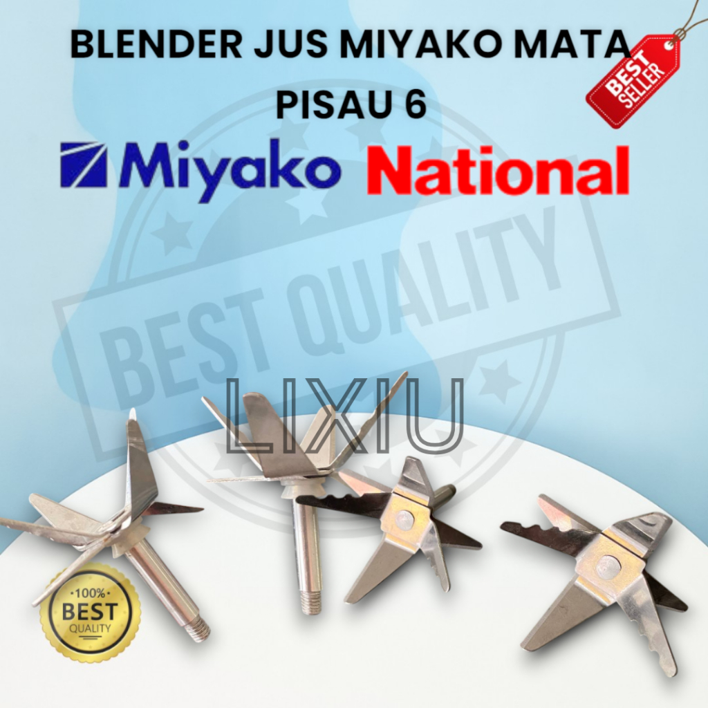 PISAU BLENDER JUS MIYAKO 6 MATA– Tajam & Tahan Lama