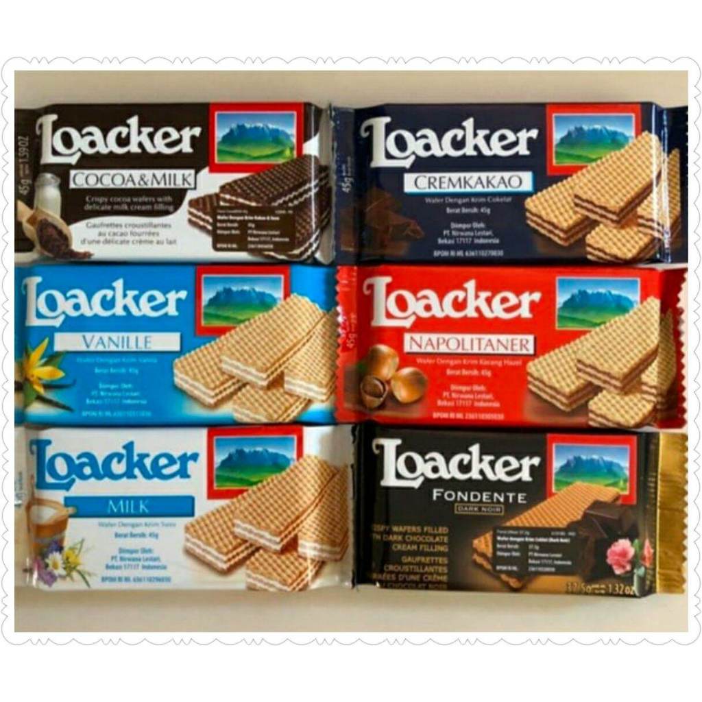 

pekanbaru loacker wafer biskuit biscuit snack varian rasa