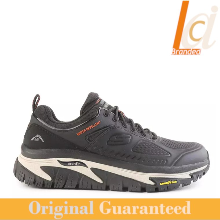 Sepatu Outdoor Pria Original Skechers Arch Fit Road Walker - Black