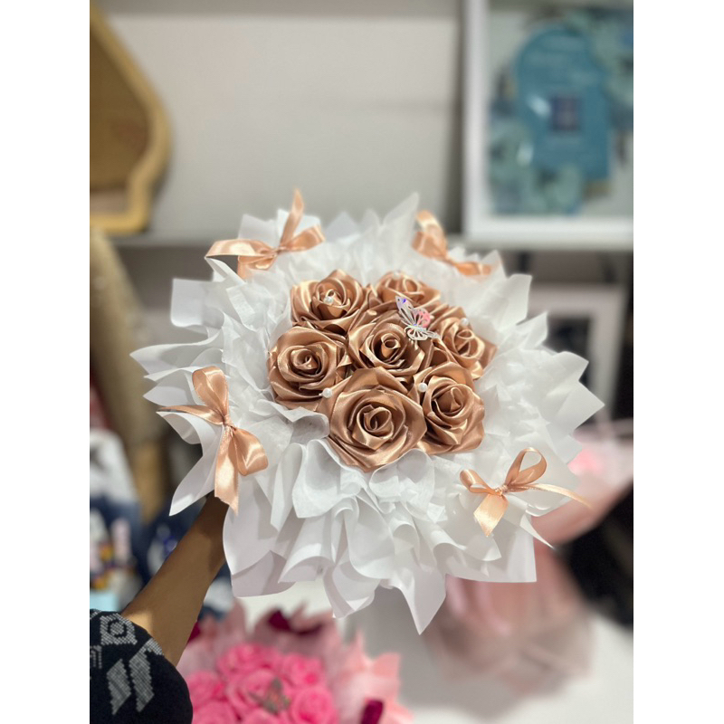 

Mini Round buket Pita Satin