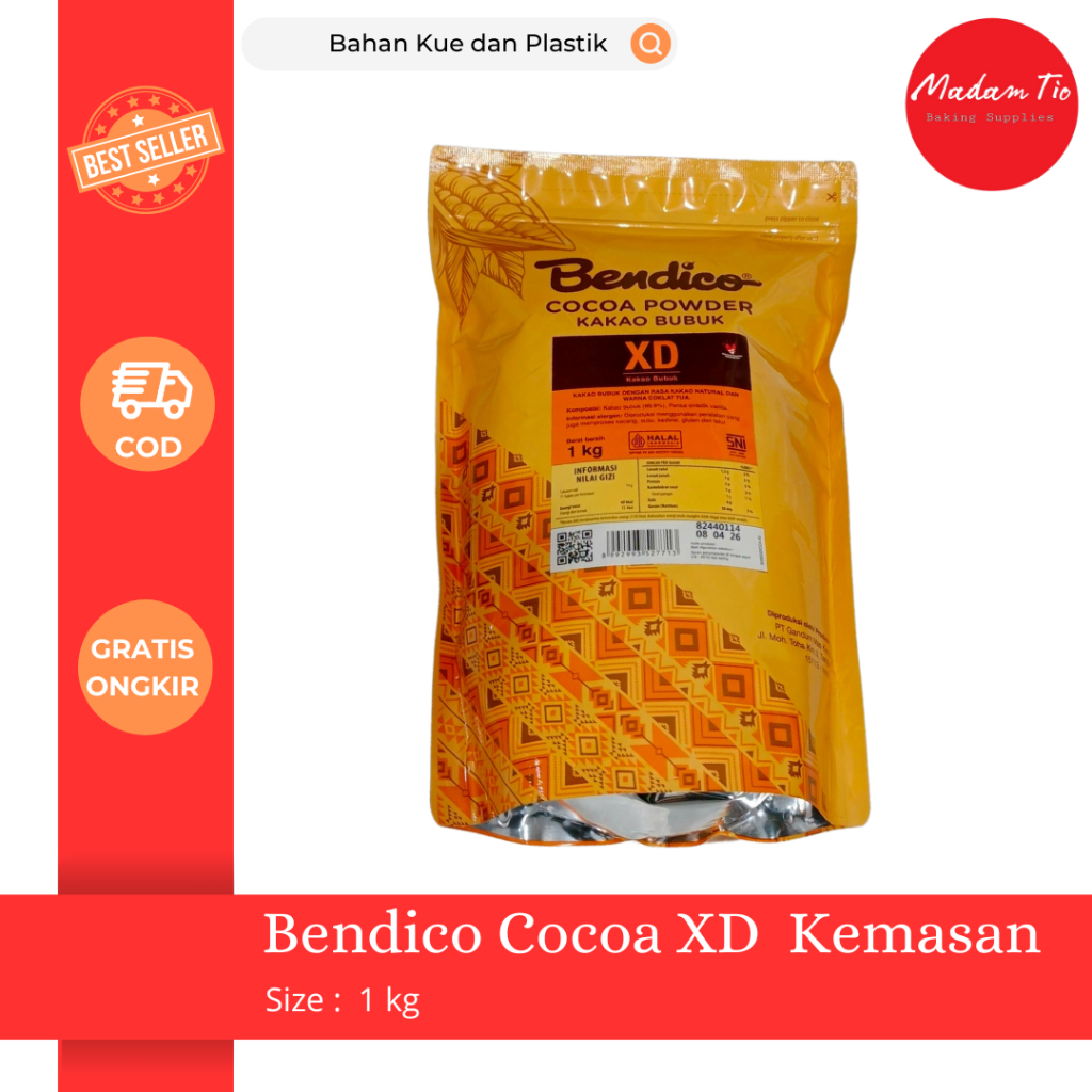 

Coklat Bubuk Bendico Cocoa XD 1kg Kemasan 1pcs