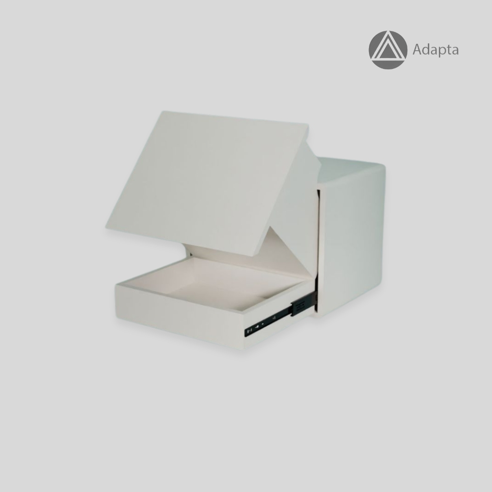 Adapta - Nakas Minimalis Tempel Dinding - Laci Hidden Storage & Kunci