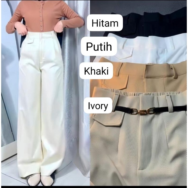 oropants knit, casual pants ternyaman, kain melar adem tebal tidak nerawang