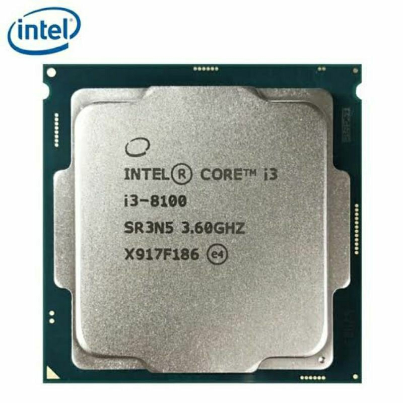 prosessor intel i3 8100