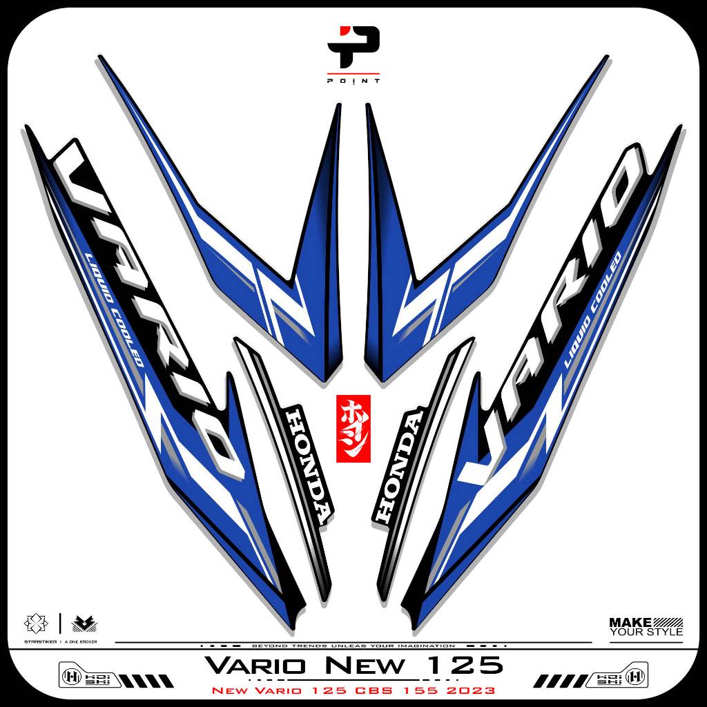 Striping Vario New 125 2023 Stiker Vario New 125 Cbs Iss Vario 125 List Variasi Vario125 Motif 3